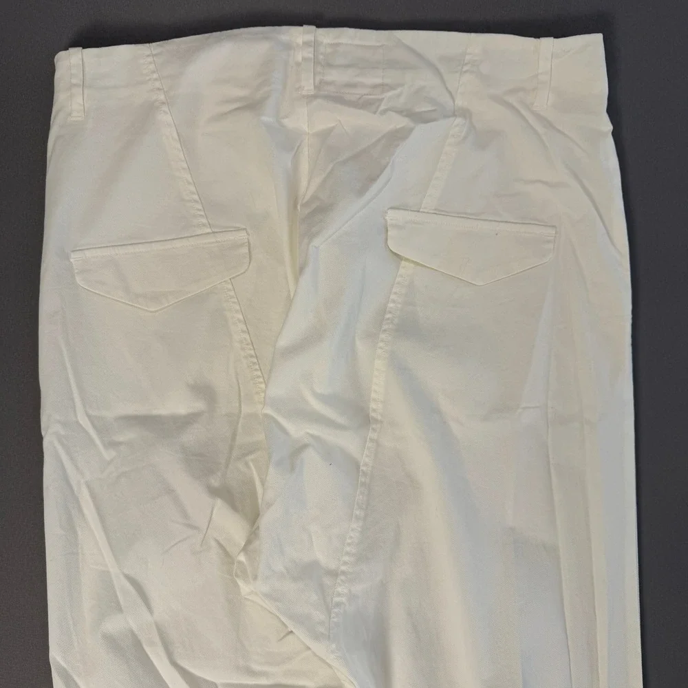 Nili Lotan Made in NY Off White‎ Cropped Pants Women's Trousers Casual - Picture 6 of 7
